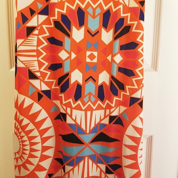 NWOT Tribal Print Maxi Dress - Picture 2 of 4